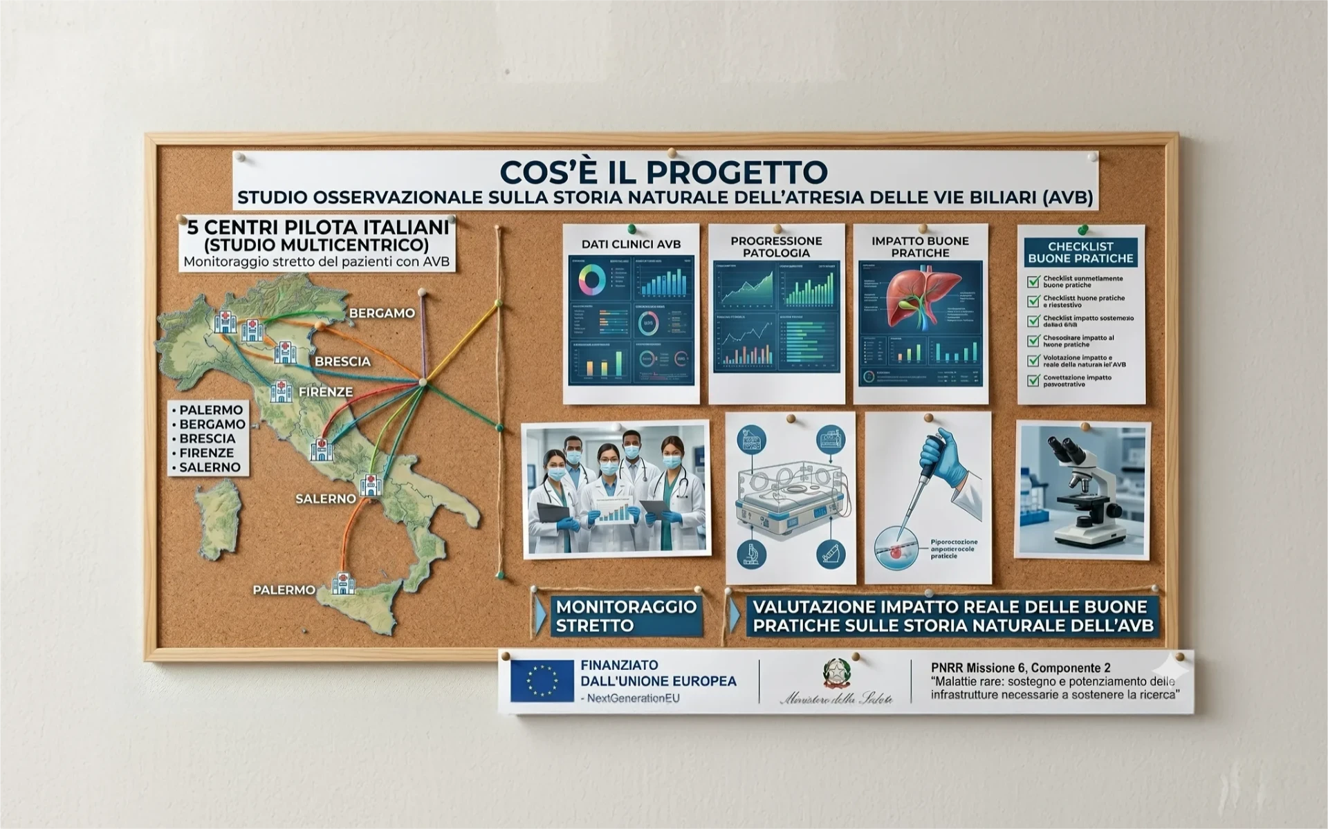 Illustrazione: la rete dei centri pilota sul territorio italiano